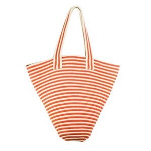 MERSEA Paloma Striped Cece‎ Tote Orange Stripe Bag
